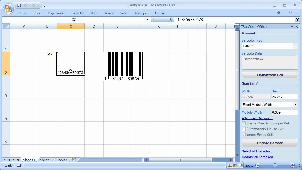 microsoft office marketplace barcode font